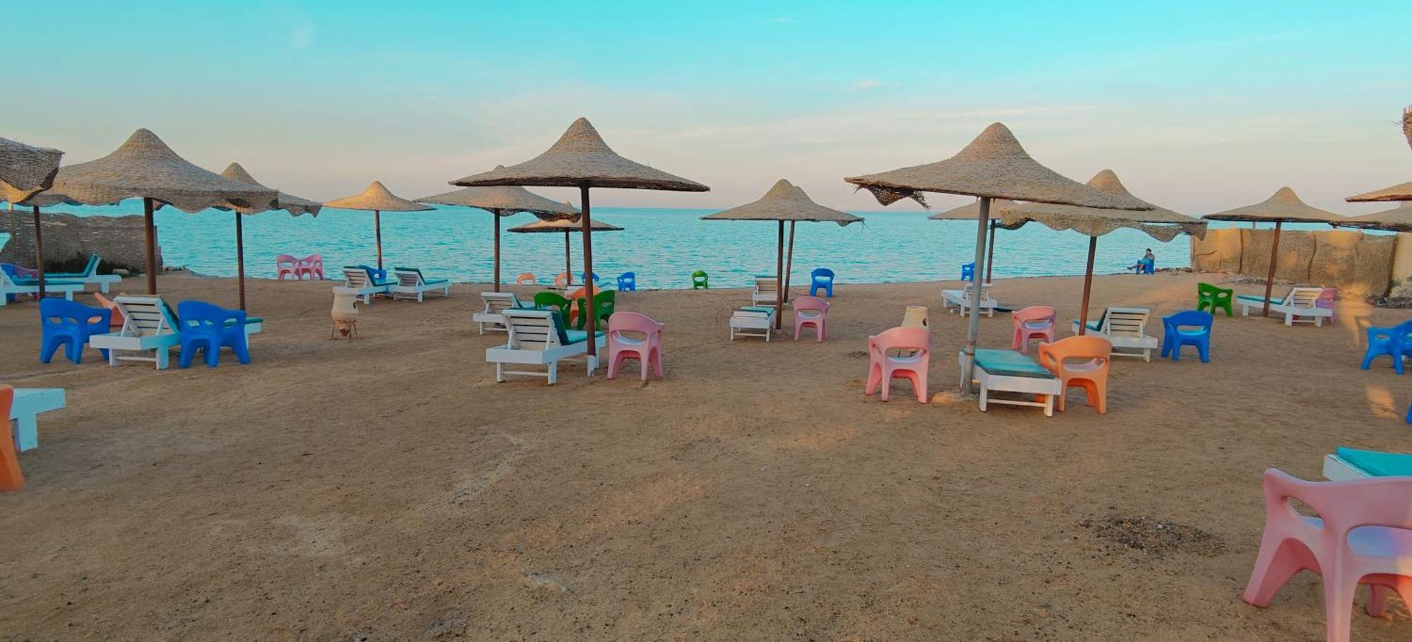 Casablanca Beach Direct Sea View Tow Bedroom Apartment Hurgada Oda fotoğraf